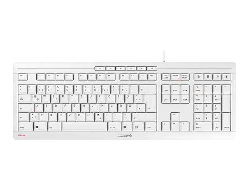 Cherry Cherry Tastatur 'Stream JK-8500', weiß – Produktbild 3 von 4