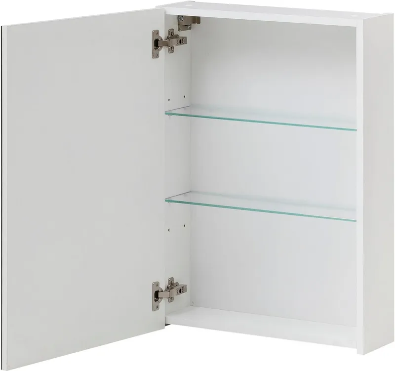 Schildmeyer Spiegelschrank Basic, Spiegelschrank, Made in Germany, B: 50 cm Solide Verarbeitung - Dieses Produkt ist in Deutschland gefertigt, Weiß, – Produktbild 1 von 5