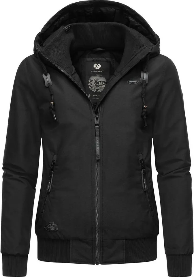 ragwear ragwear Winterjacke Nuggie Melange stylische, melierte Damen Freizeitjacke, Schwarz, – Produktbild 2 von 4