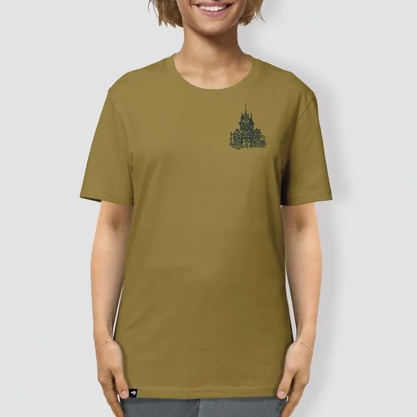 little kiwi little kiwi Unisex T-Shirt, "Alte Stadt", Olive oil (grün), – Produktbild 1 von 3