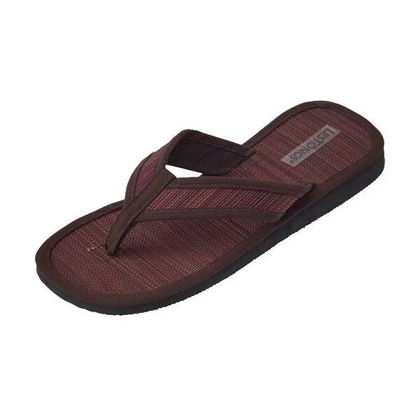 Les Tôngs Les Tôngs Juncus-V - Offene & vegane Zimtsandalen mit Zimtsohle Flip Flops, Braun, – Produktbild 2 von 4