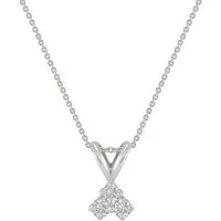 Eppi Eppi Goldene Kette mit drei synthetischen Diamanten Froze – Produktbild 1 von 1