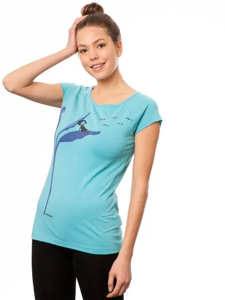FellHerz FellHerz Damen T-Shirt Relaxn Bio Fair, Neptune, – Produktbild 2 von 4