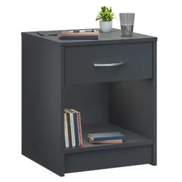 Casaria® Nachttisch Hamburg Anthrazit 50x40x35cm – Produktbild 1 von 1