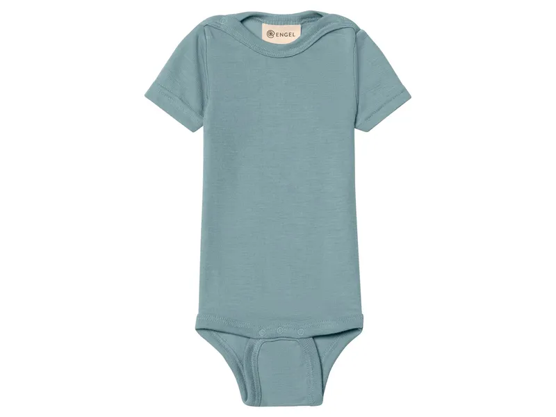 Engel natur Engel Natur Baby Body kurzarm bergblau Gr. 74/80, Blau, – Produktbild 1 von 1