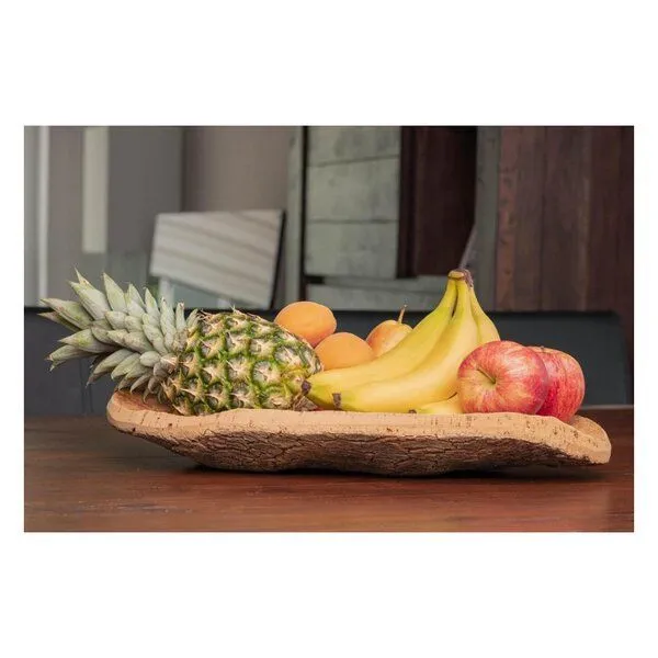 Kork-Deko Kork-Deko Naturkork Obstschale handgefertigt | Fair & Nachhaltig | 30x20cm | Veganes Wohnaccessoire – Produktbild 6 von 7