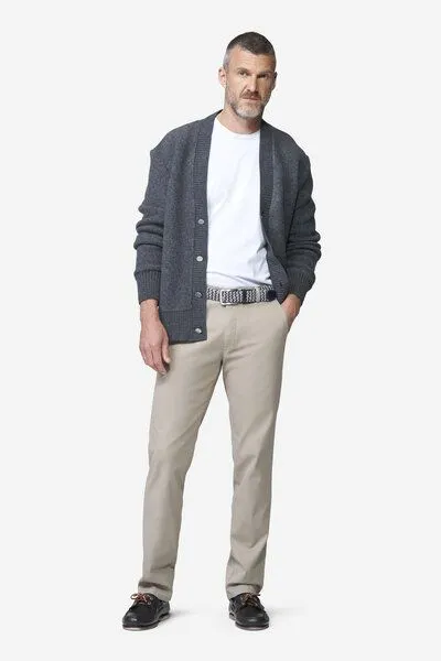 Meyer MEYER Chino im Canvas-Look, Beige (beige), – Produktbild 2 von 4