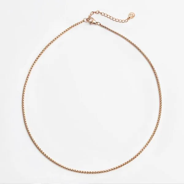ALEXASCHA ALEXASCHA Dünne Schlangenkette aus Edelstahl, Grey, – Produktbild 1 von 4