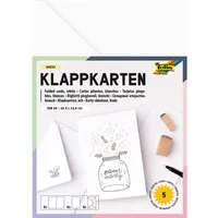folia folia Klappkarten 220g/m², 10,5x15cm, weiß – Produktbild 1 von 1