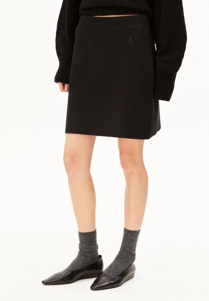 ARMEDANGELS ARMEDANGELS Strickrock MINI Strickrock aus Bio-Baumwoll-Mix Regular Fit, Black, – Produktbild 1 von 5