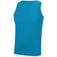 Just Cool Just Cool Muskelshirt Unterhemd Sportshirt Ärmellos Shirt Recyceltes Polyester Atmungsaktiv Vegan Stretch Neonfarben, Saphir, – Produktbild 1 von 1
