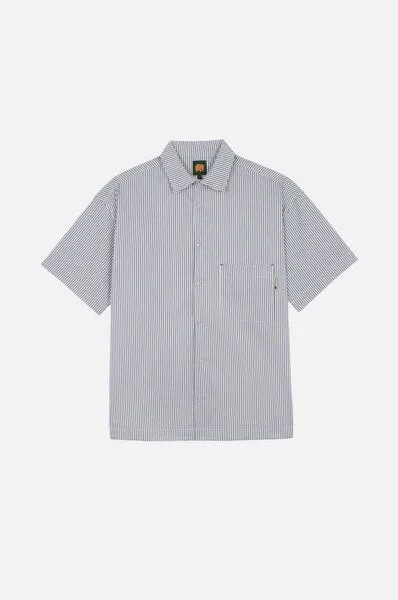 Trendsplant Trendsplant Mechanic Box Seaqual®Yarn S/S Shirt Indigo Stripes, Blau, – Produktbild 2 von 4