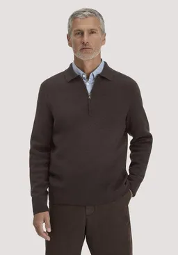 hessnatur hessnatur Milano Strick Polo Regular aus Bio-Baumwolle und Bio-Schurwolle – Produktbild 1 von 1