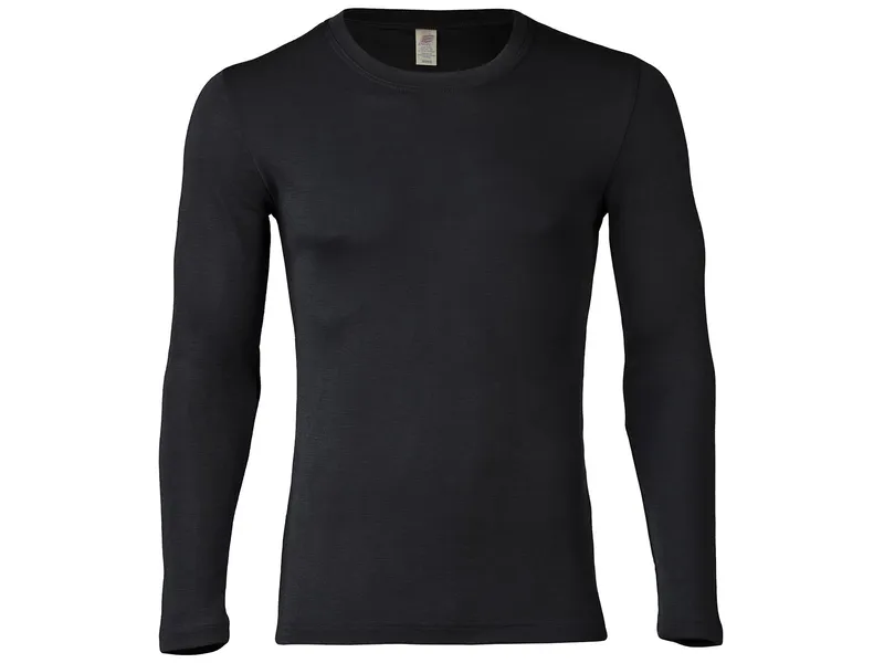 Engel natur Engel Natur Herren Unterhemd Langarm Wolle Seide schwarz Gr.50/52, Schwarz, – Produktbild 1 von 1