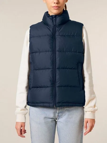 Human Family Human Family Basic Unisex Weste "Buffer" aus recyceltem Polyester, Blau, – Produktbild 2 von 2