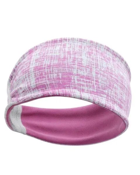 körber mode körber mode Stirnband Haarband Jersey Biobaumwolle handmade wendbar Beere & pink-grau gemustert – Produktbild 4 von 4