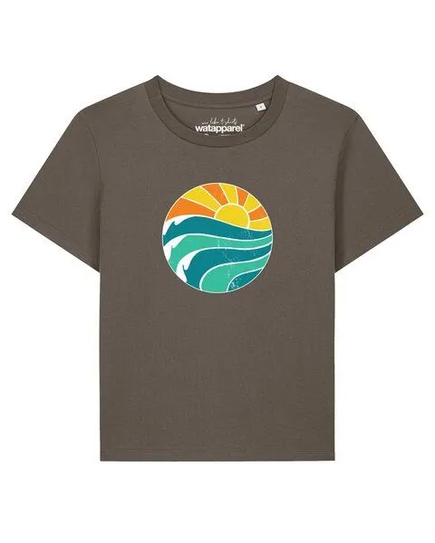 watapparel watapparel T-Shirt Frauen Summer Sun, Mocha, – Produktbild 1 von 2