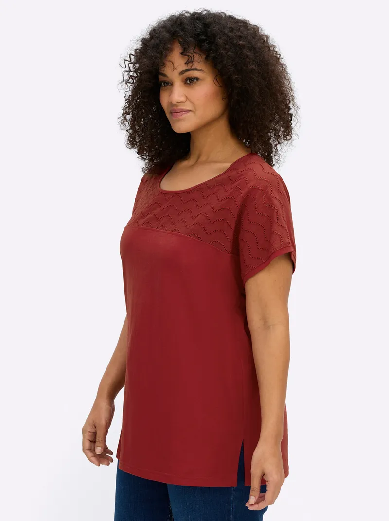 sheego T-Shirt kirsche, Kirsche, – Produktbild 2 von 2
