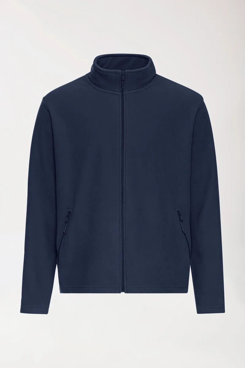 BERUFSBEKLEIDUNG Fleecejacke Herren - Stehkragen, nachtblau - Berufsbekleidung.de, Nachtblau, – Produktbild 1 von 1