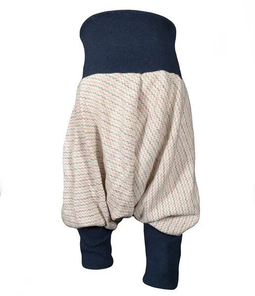 liebewicht liebewicht leichte Pumphose weiß rot blau gemustert aus Biobaumwoll Sweat, Blue, – Produktbild 5 von 8