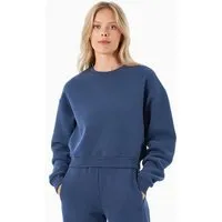 ORGANICATION ORGANICATION SILLIVIA | Essentials Crop-Sweatshirt aus Bio-Baumwolle und recyceltem Polyester, Navy, – Produktbild 1 von 1