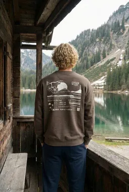 THE FACE OF ELEMENTS The Face of Elements Mount Fuji Ultra Trail - Relaxed Fit Sweatshirt aus 100% Bio-Baumwolle – Produktbild 1 von 1