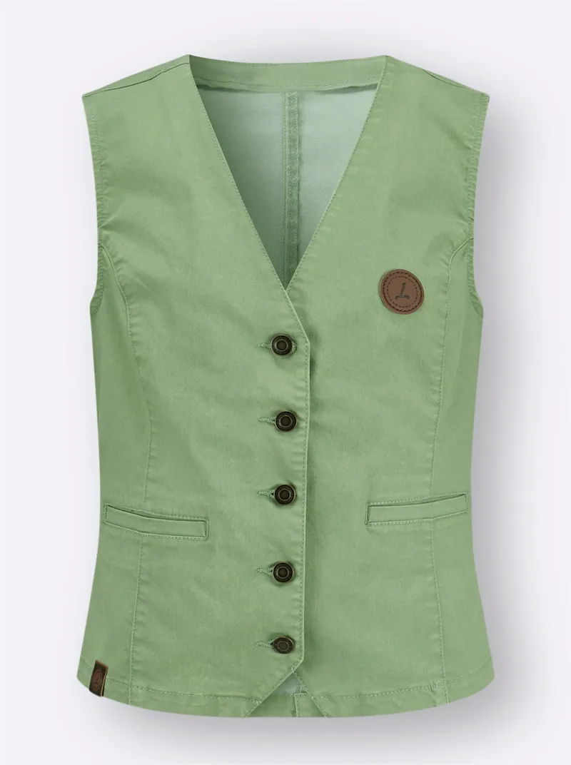 Witt Jeansweste, Eucalyptus, – Produktbild 1 von 2