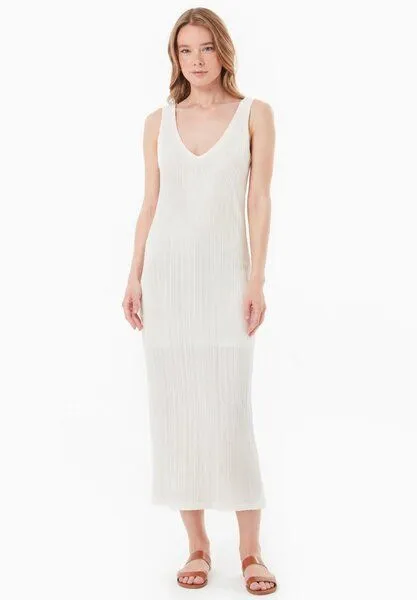 ORGANICATION ORGANICATION Kleid aus Bio-Baumwolle, Off white, – Produktbild 1 von 4