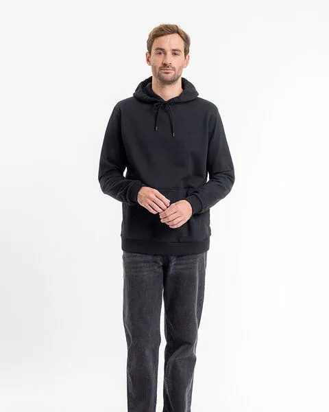 Rotholz Rotholz Logo Hoodie aus Bio-Baumwolle, Schwarz, – Produktbild 1 von 4