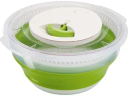EMSA EMSA Falt-Salatschleuder 'BASIC' 4,0 l, transparent/grün – Produktbild 1 von 1