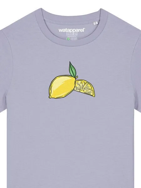 watapparel watapparel T-Shirt Frauen Lemon, Lavender, – Produktbild 3 von 3