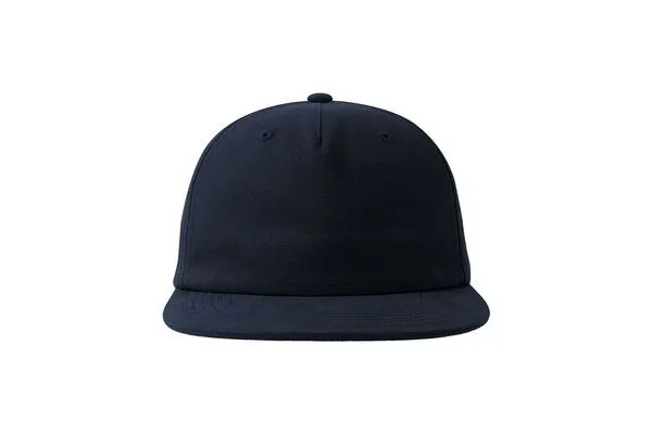 Atlantis Headwear Atlantis Headwear Old-School-Kappe aus einer Mischung aus recyceltem und Bio-Baumwoll, Navy, – Produktbild 3 von 4