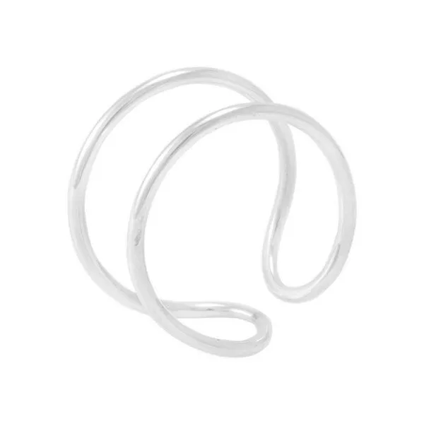 pakilia pakilia Silber Ring gebogen parallel – fair gehandelt & handgefertigt in Mexiko – Produktbild 2 von 4