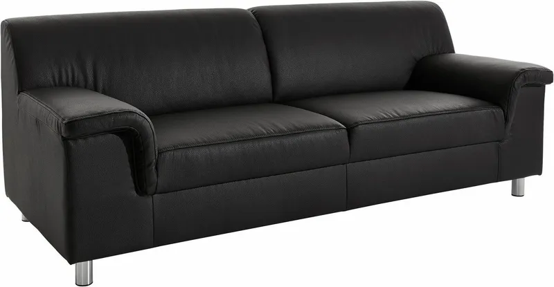 Home affaire 2,5-Sitzer Jamie zeitlos elegant, klares Design, komfortabel, Schwarz, – Produktbild 4 von 5
