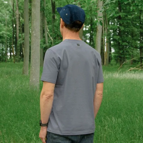 Cmig Cmig Blaubeer T-Shirt für Herren, Blue grey, – Produktbild 4 von 4