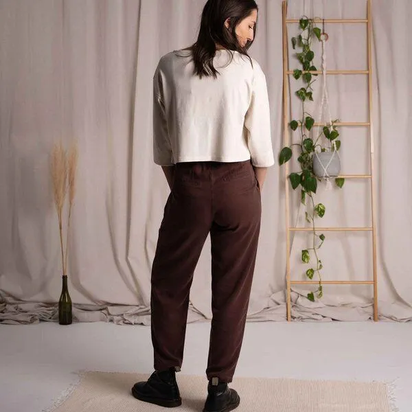 Vresh Clothing Vresh Clothing Vabia - Slacks aus TENCEL (TM) Lyocell, Kastanie, – Produktbild 2 von 4
