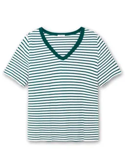 sheego Ringelshirt petrol-gestreift – Produktbild 1 von 1