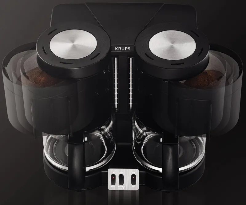 Krups Krups Filterkaffeemaschine "Duothek Plus KM8508", Schwarz, – Produktbild 4 von 6