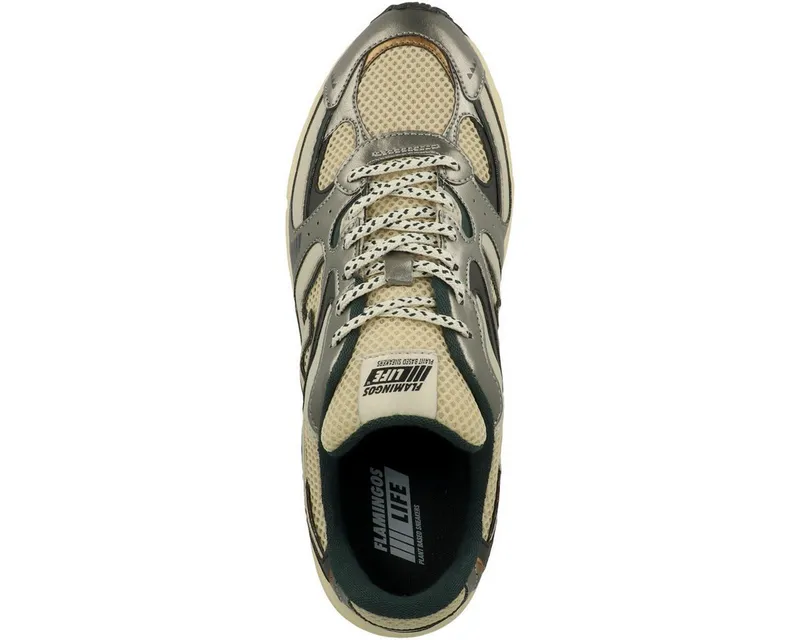 Flamingos Life Flamingos Life Wairoa Unisex Erwachsene Sneaker Turnschuhe, Sportschuhe, Freizeitschuhe, Halbschuhe, Schnürschuhe, Beige|grau, – Produktbild 2 von 5