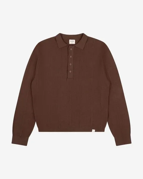 MATONA Matona Pullover | Polo Knit Sweater | aus Bio-Baumwolle | GOTS-zertifiziert, Pecan, – Produktbild 1 von 1