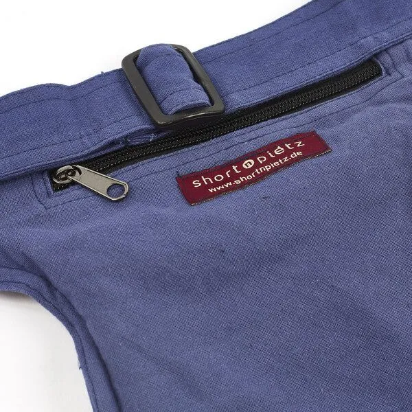short'n'pietz short'n'pietz handgenähte Gürteltasche mit verstellbarem Gürtel, Blau, – Produktbild 8 von 8
