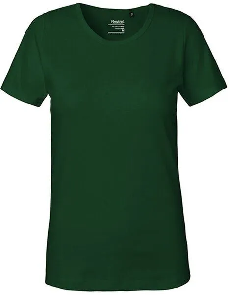 Neutral Neutral® Damen T-Shirt von Neutral Bio Baumwolle Round Neck Interlock, Bottle green, – Produktbild 2 von 3