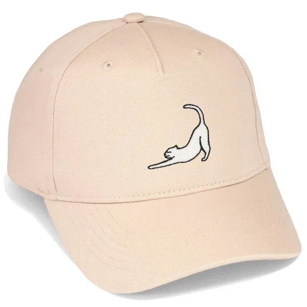 LIGARTI Bestickte Cap – Eloise die Katze – LIGARTI Tiermanufaktur, Sand, – Produktbild 1 von 4