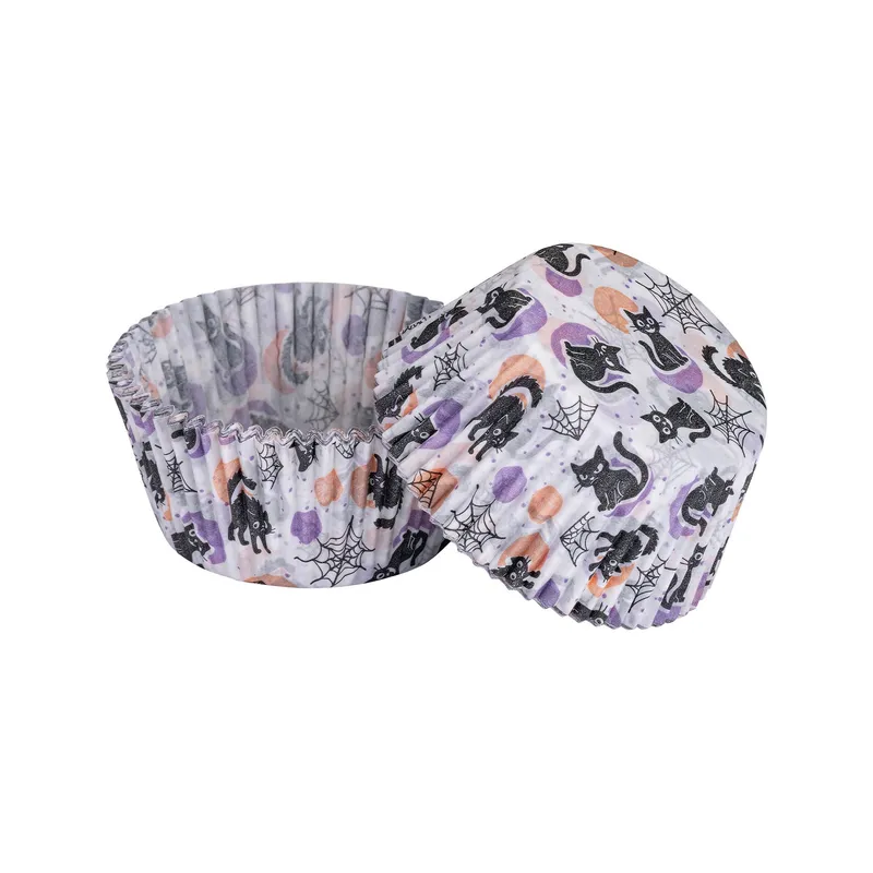 ZENKER Zenker Happy Halloween Baking Muffinförmchen Katze, 50 St. – Produktbild 1 von 2