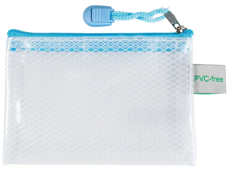 FolderSys FolderSys Kleinkram-Beutel "Candy Bag" mit RV, DIN A7, EVA, pastell blau transparent – Produktbild 1 von 1