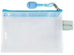 FolderSys FolderSys Kleinkram-Beutel "Candy Bag" mit RV, DIN A7, EVA, pastell blau transparent – Produktbild 1 von 1