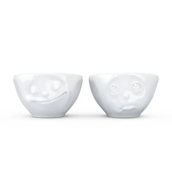 FIFTYEIGHT PRODUCTS FIFTYEIGHT PRODUCTS Porzellan Schälchen 200ml glückl&Bitte 2er Set – Produktbild 2 von 4