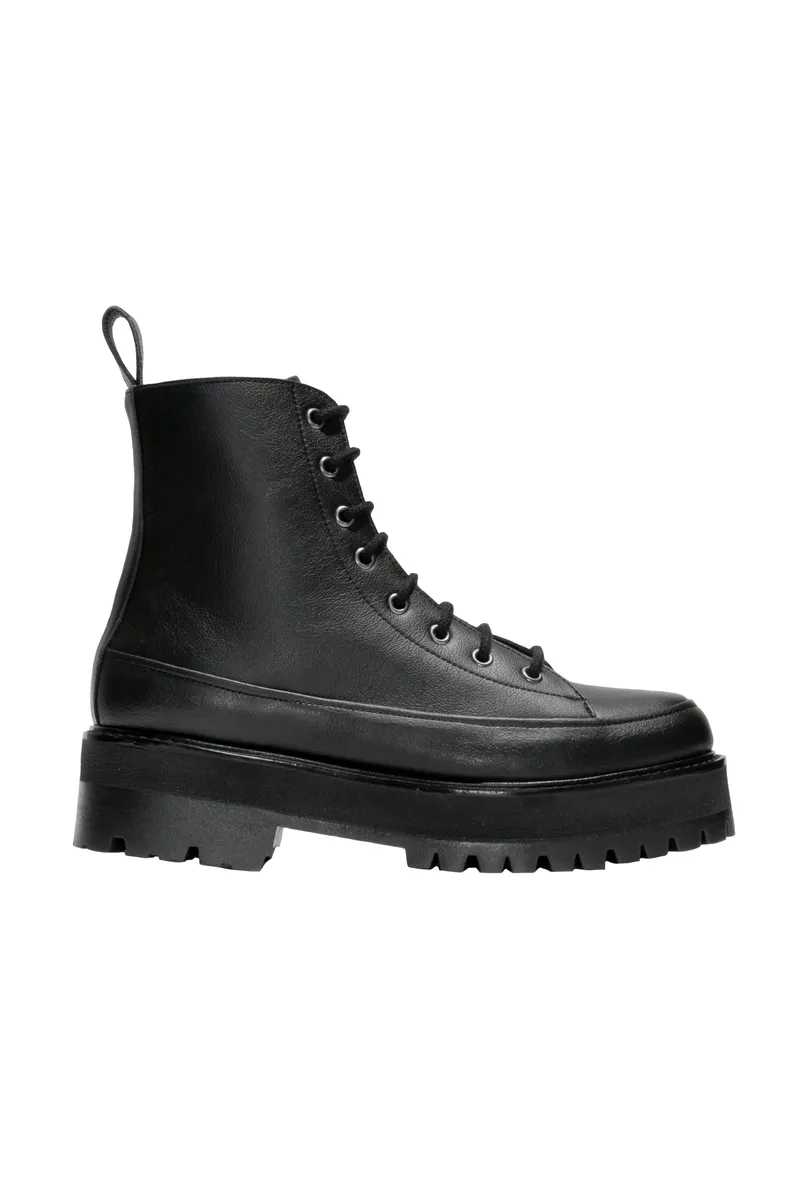 Green Laces Green Laces Herren vegan Stiefel Chunky Lace-Up Nour Schwarz, Schwarz, – Produktbild 1 von 2
