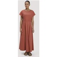 hessnatur hessnatur Jersey Kleid Knöchellang Relaxed aus reiner Bio-Baumwolle, Terrakotta, – Produktbild 2 von 5