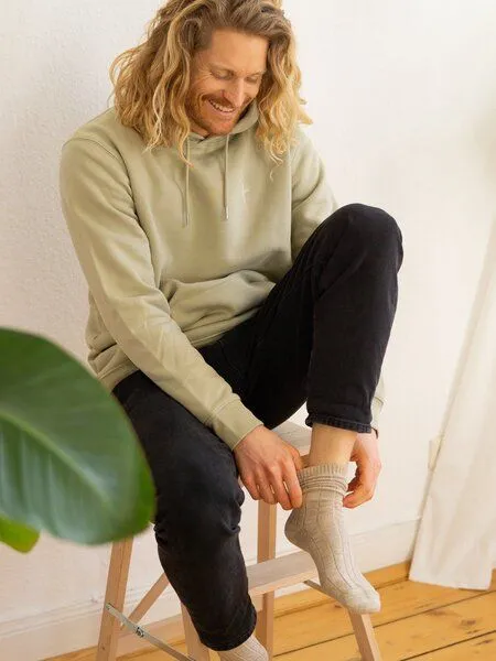 FUXBAU FUXBAU Socken meliert, Beige meliert, – Produktbild 4 von 4